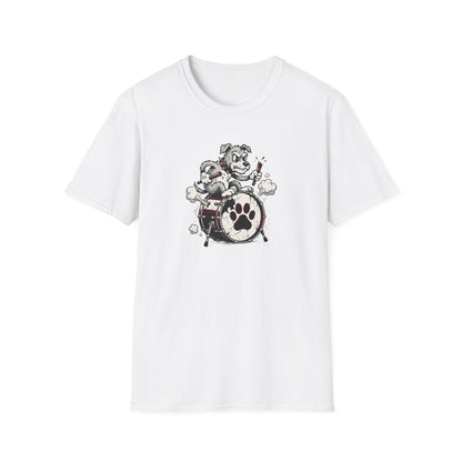 Angry Drummer Dog T-Shirt