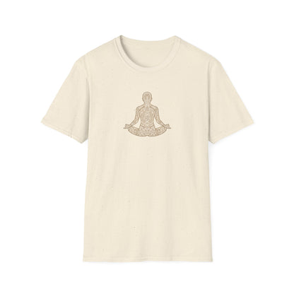 Gold Spine Lotus Pose T-Shirt