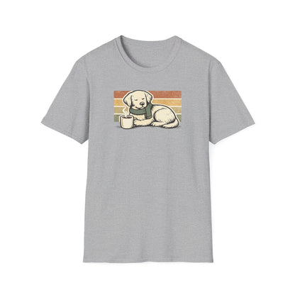 Coffee Dog with Scarf T-Shirt