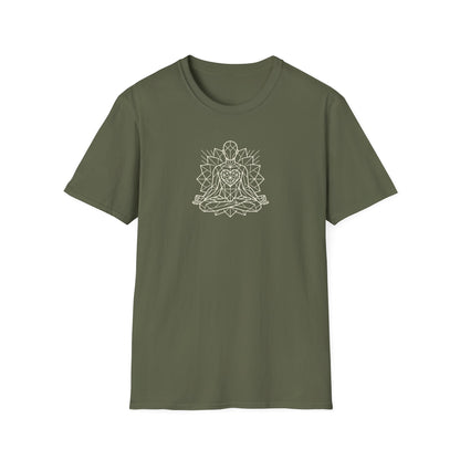 Polygon Heart Lotus Pose T-Shirt