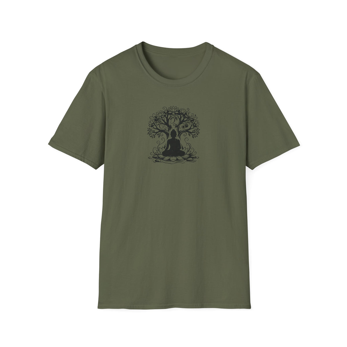 Ink Enlightenment Flower Tree T-Shirt