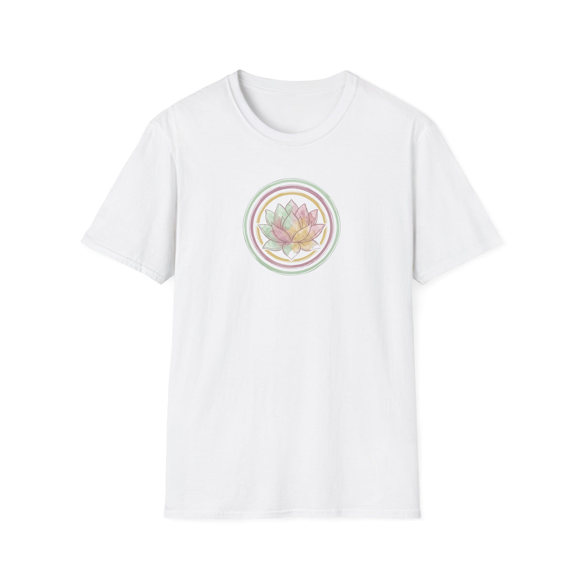 Watercolor Pastel Lotus Flower T-Shirt