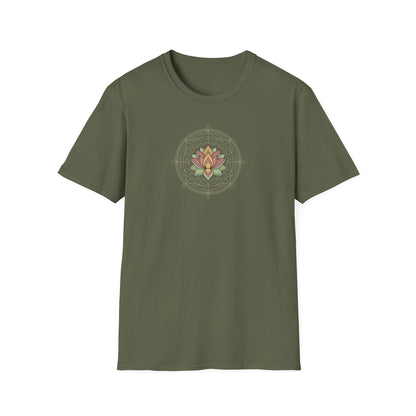 Geometric Lotus Flower T-Shirt