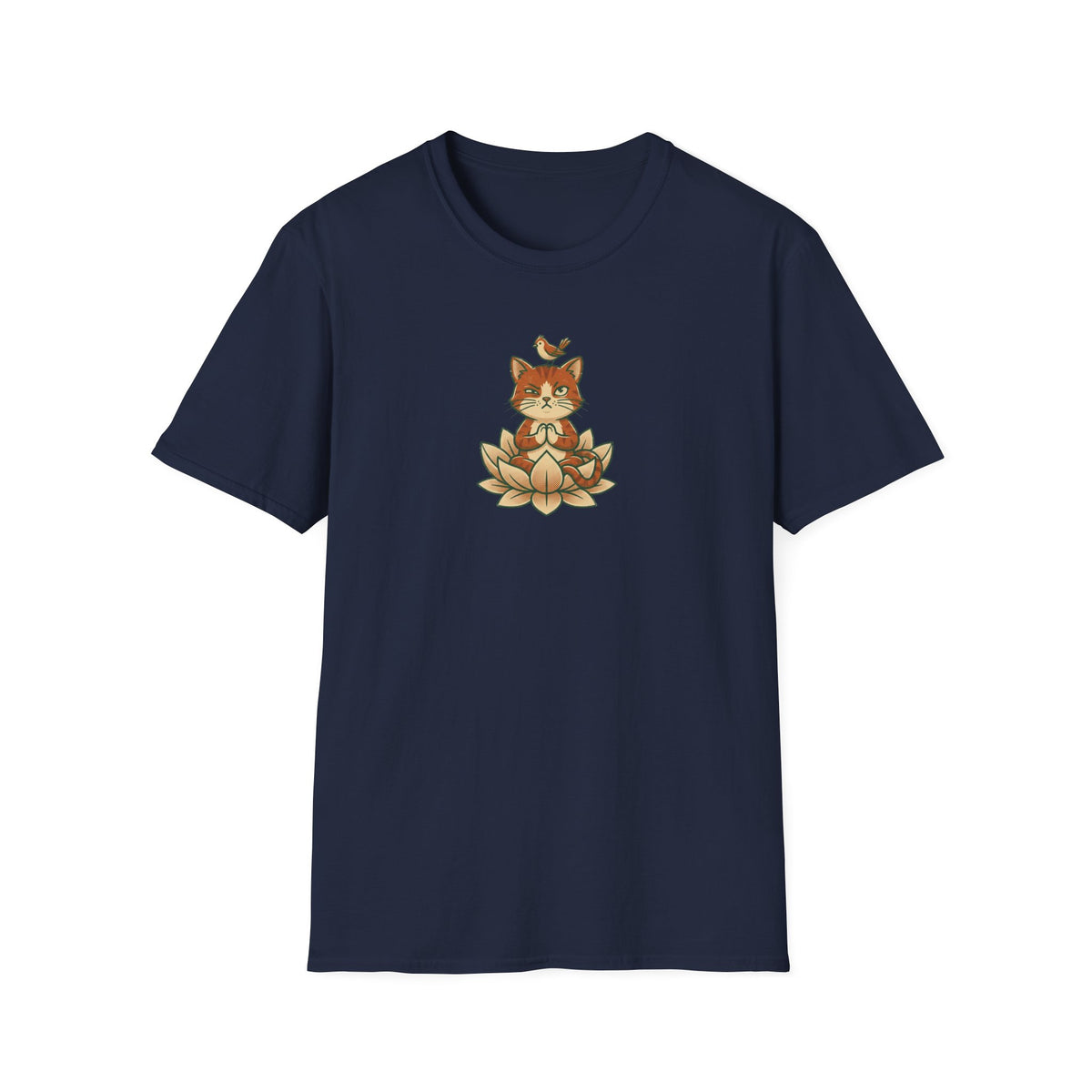 Trying to Focus Yoga Cat T-Shirt