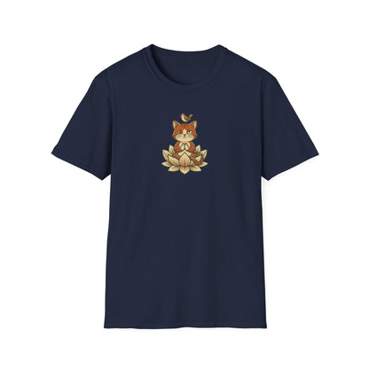 Trying to Focus Yoga Cat T-Shirt