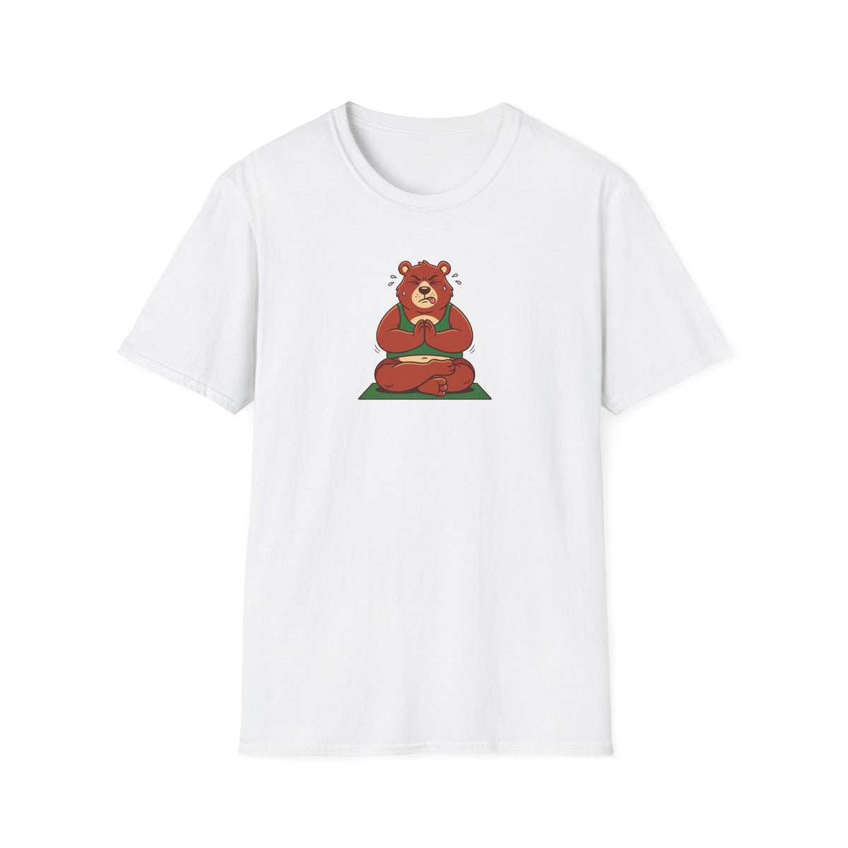 Trying My Best Yoga Bear T-Shirt