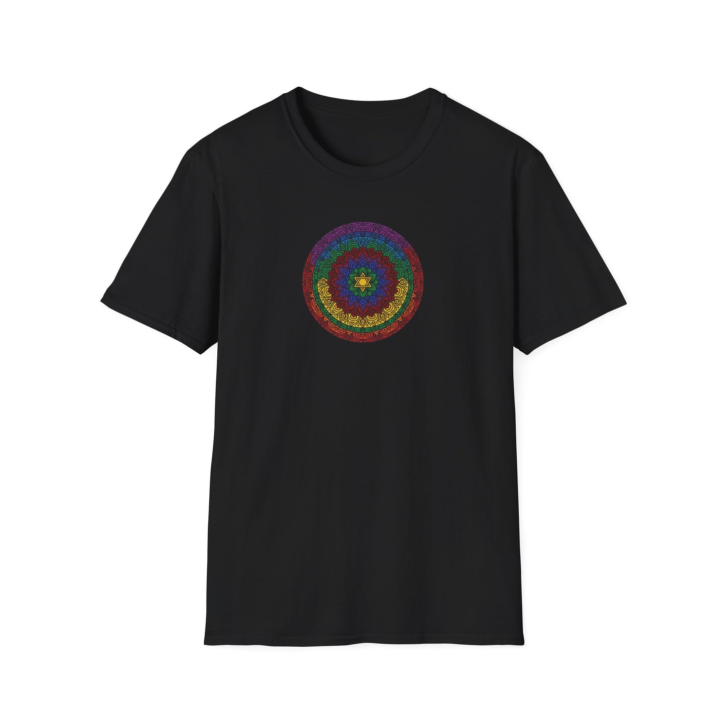 Vibrant Chakra Star Mandala T-Shirt