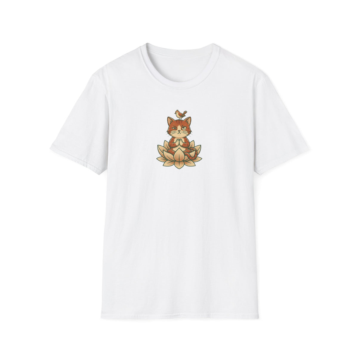 Trying to Focus Yoga Cat T-Shirt