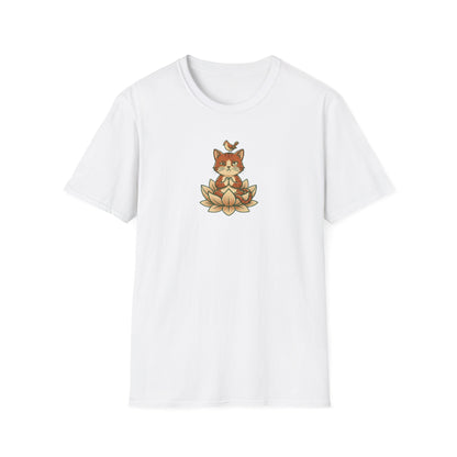Trying to Focus Yoga Cat T-Shirt