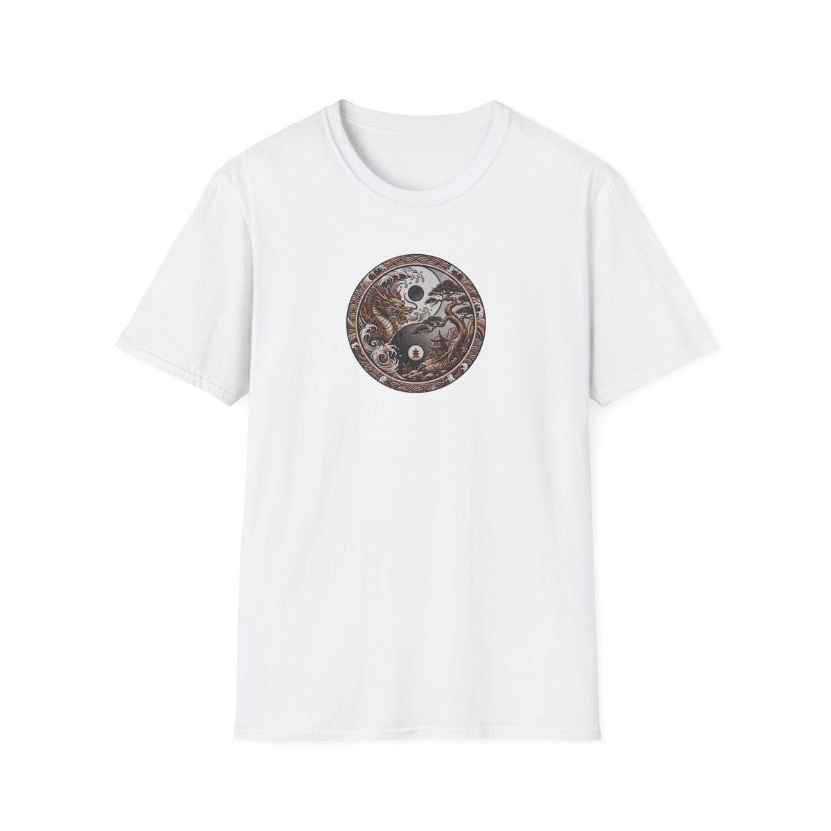 Dragon and Bonsai Yin Yang T-Shirt