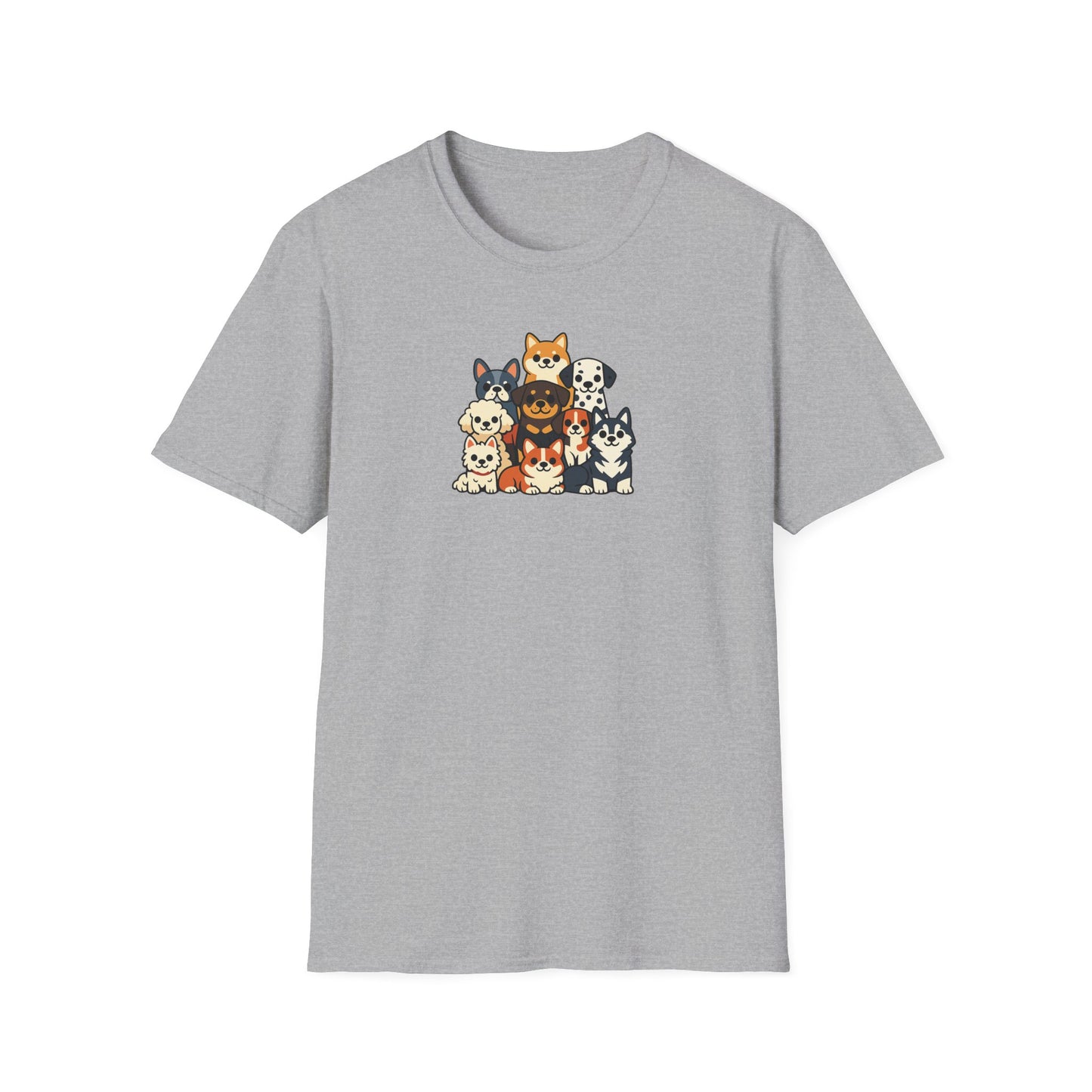 Cartoon Big Dog Group T-Shirt