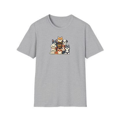 Cartoon Big Dog Group T-Shirt