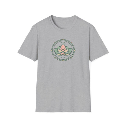 Pastel Geometric Lotus Flower T-Shirt