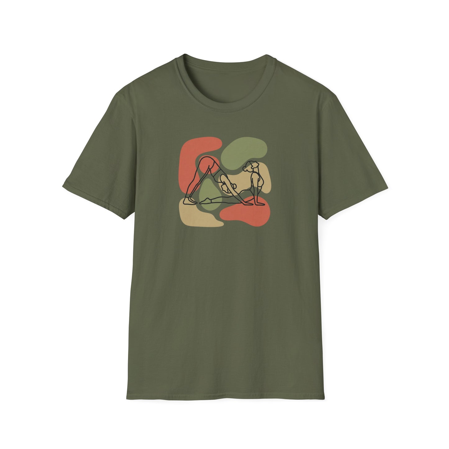 Line Art Yoga Poses T-Shirt