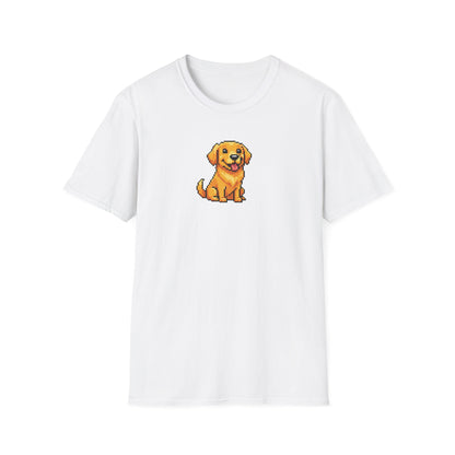 8-Bit Golden Puppy T-Shirt
