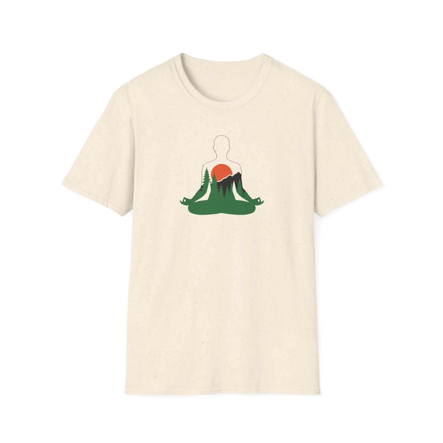 Forest and Mountains Lotus Pose T-Shirt