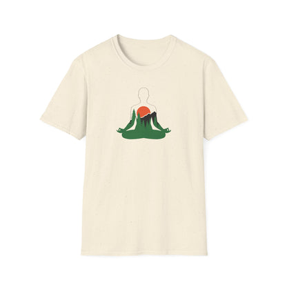 Forest and Mountains Lotus Pose T-Shirt