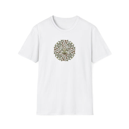 Lotus Pose Floral Mandala T-Shirt