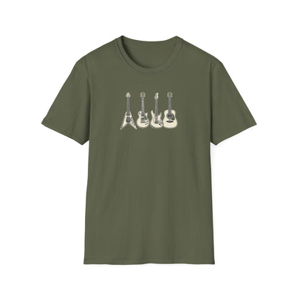 Guitar Types Lineup T-Shirt