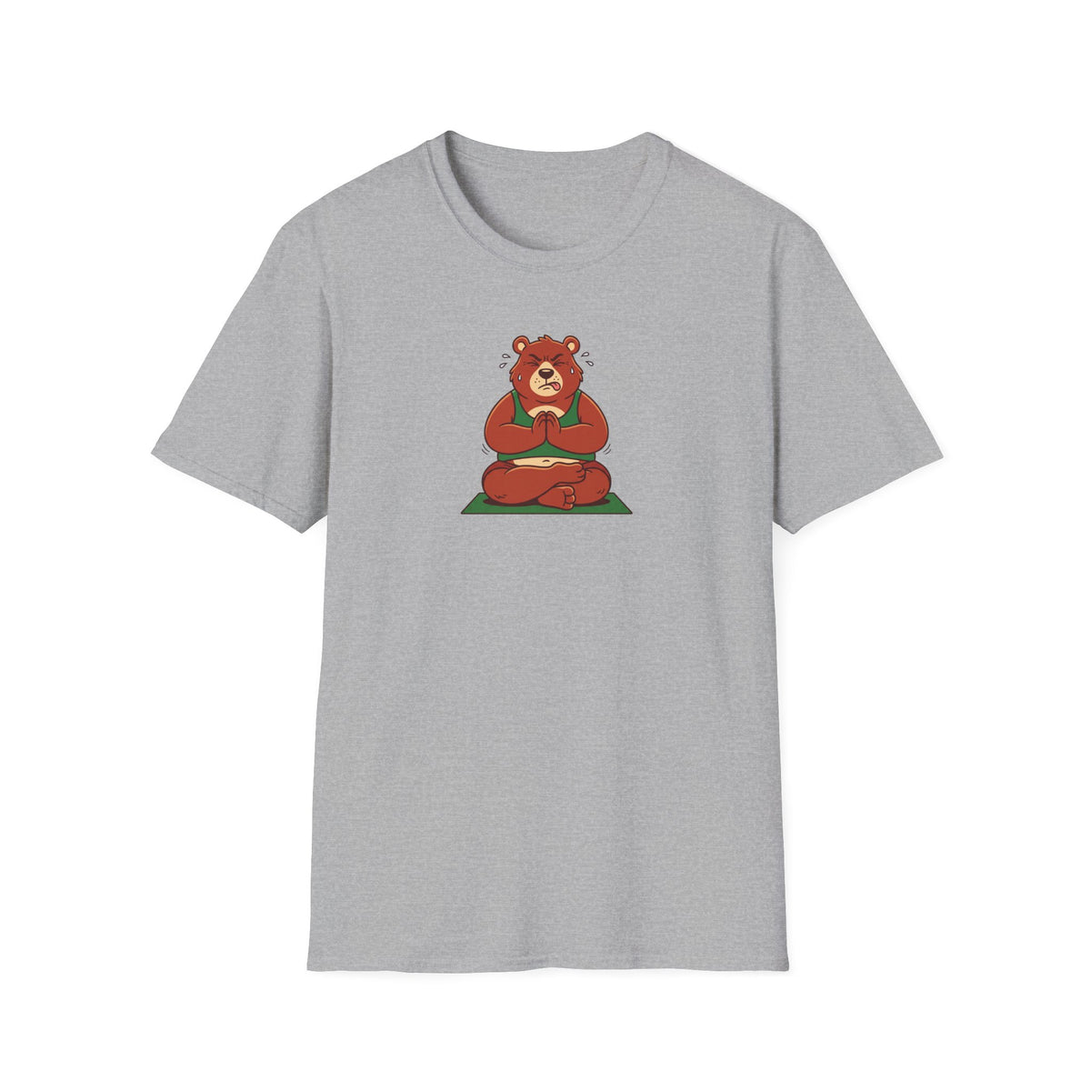 Trying My Best Yoga Bear T-Shirt