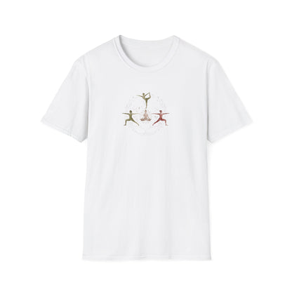 Watercolor Yoga Poses Botanical T-Shirt