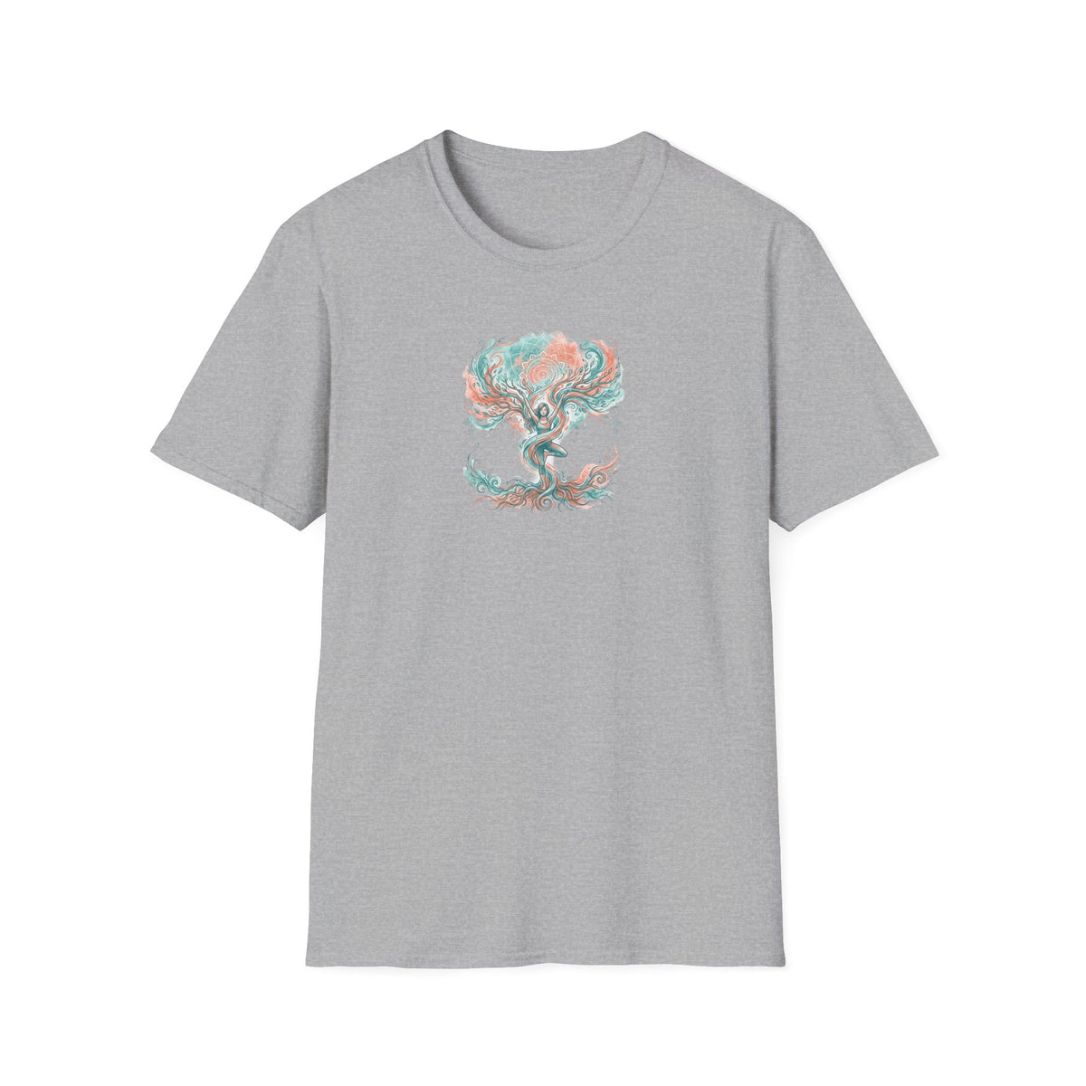 Watercolor Tree Pose Expression T-Shirt