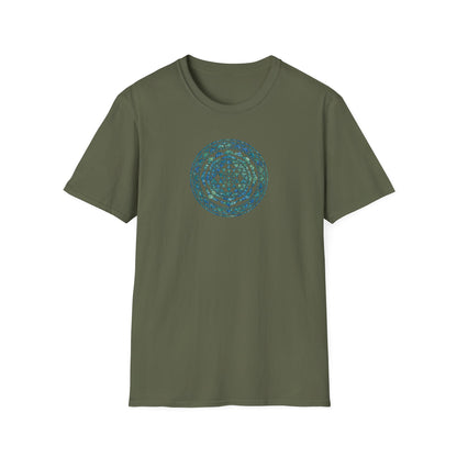 Watercolor Teal Mandala T-Shirt