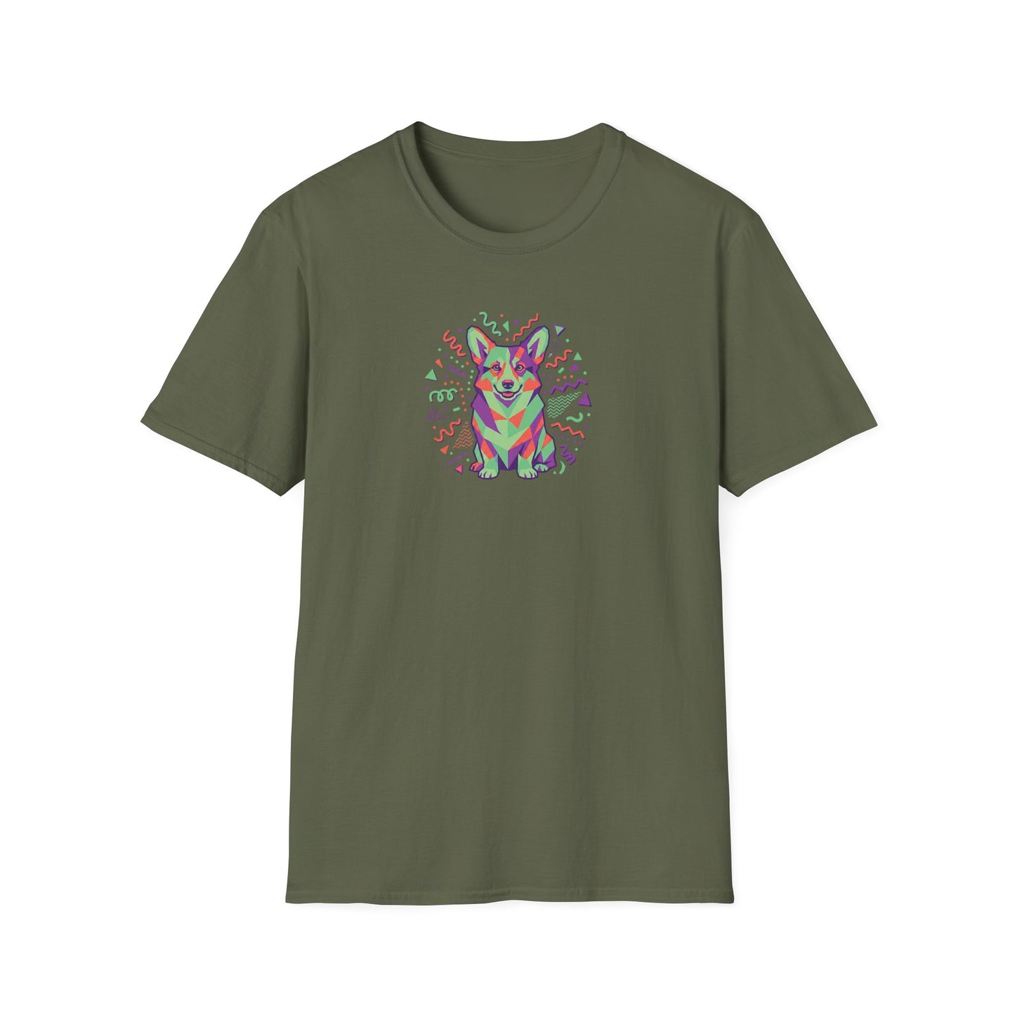 90s Polygon Corgi T-Shirt