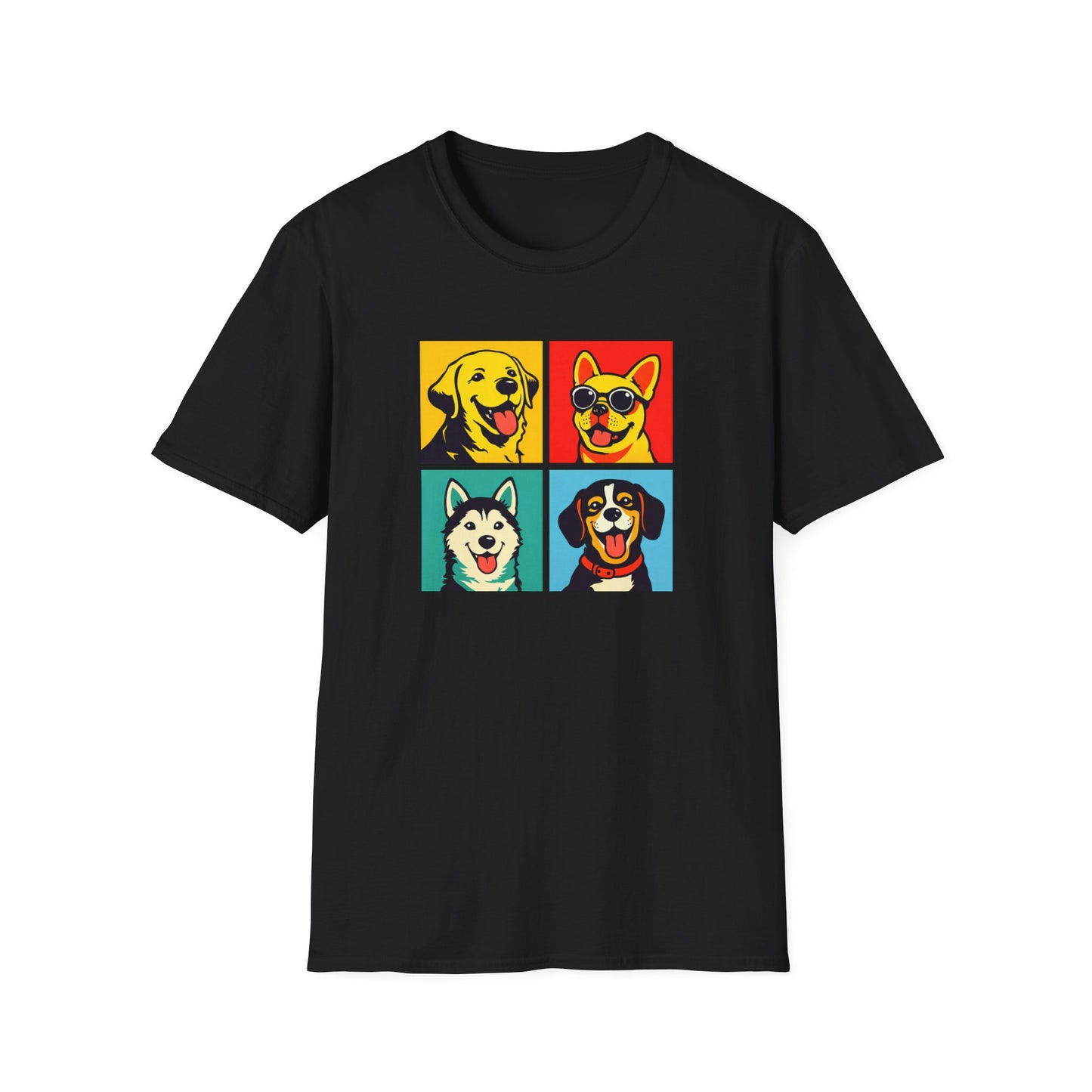 Four Dogs Mosaic T-Shirt