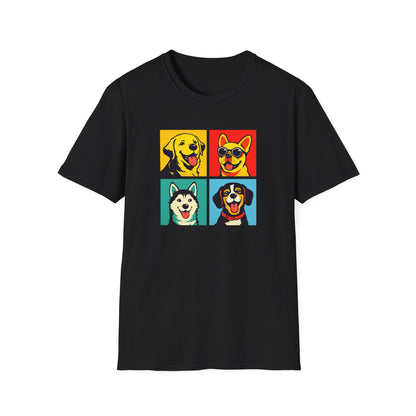 Four Dogs Mosaic T-Shirt