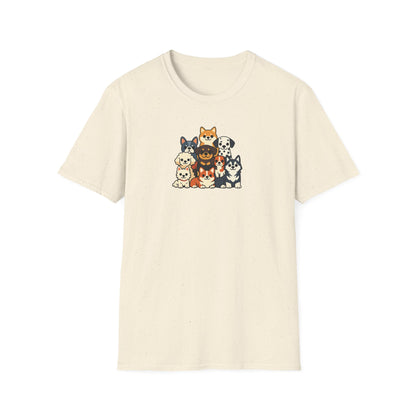 Cartoon Big Dog Group T-Shirt