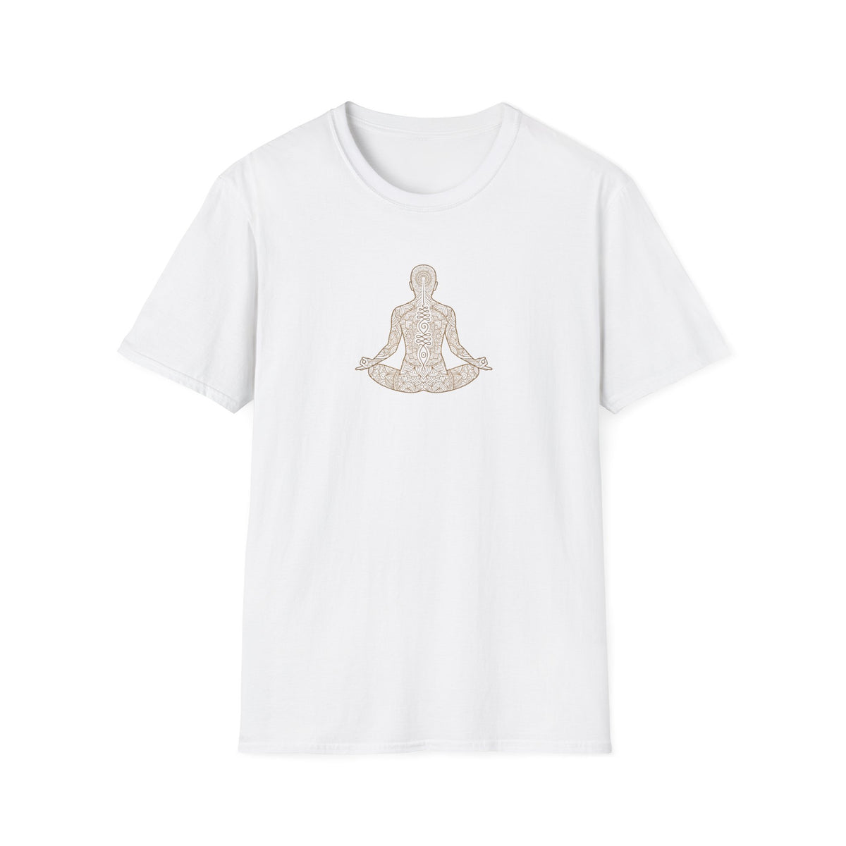 Gold Spine Lotus Pose T-Shirt