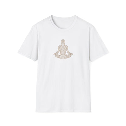 Gold Spine Lotus Pose T-Shirt