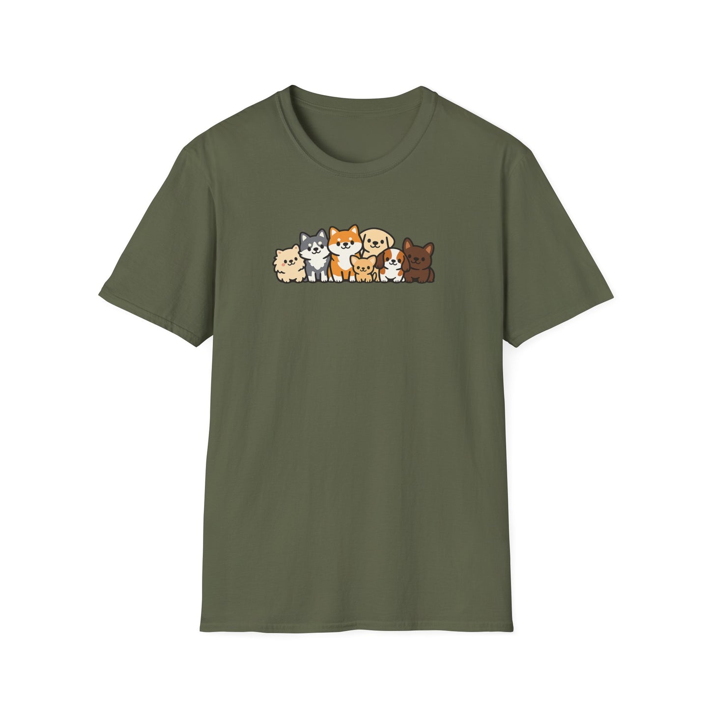 Cartoon Dog Group T-Shirt