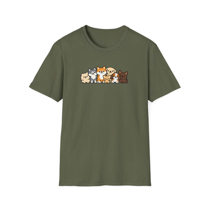 Cartoon Dog Group T-Shirt