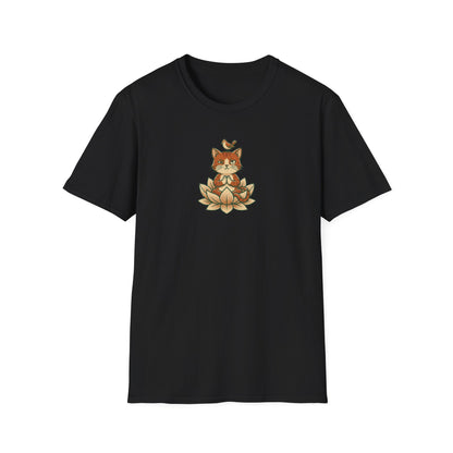 Trying to Focus Yoga Cat T-Shirt