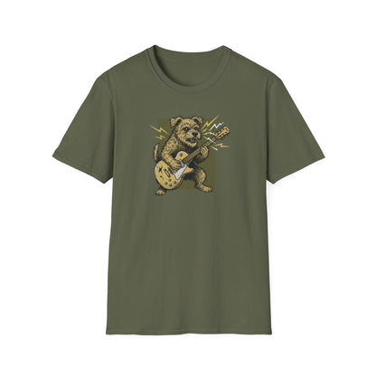 Angry Guitar Dog T-Shirt