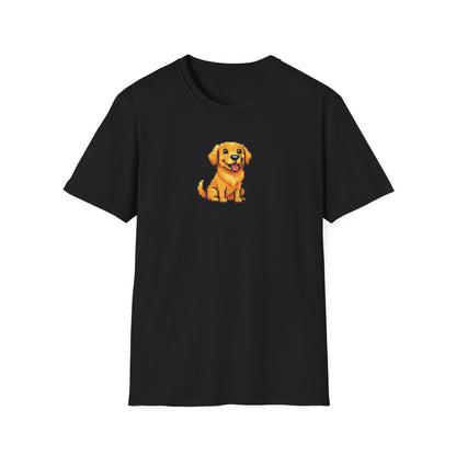 8-Bit Golden Puppy T-Shirt