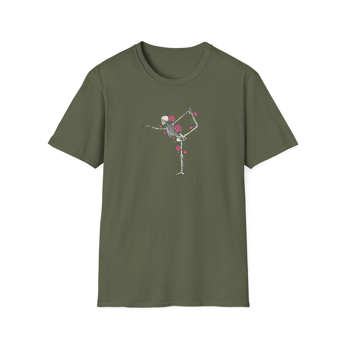 Floral Skeleton Asana T-Shirt