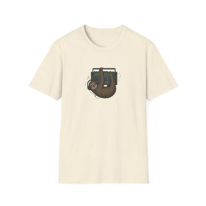 Retro Boombox Sloth T-Shirt