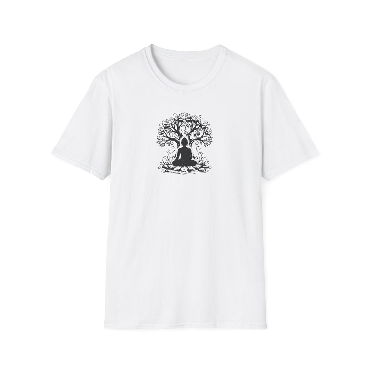 Ink Enlightenment Flower Tree T-Shirt