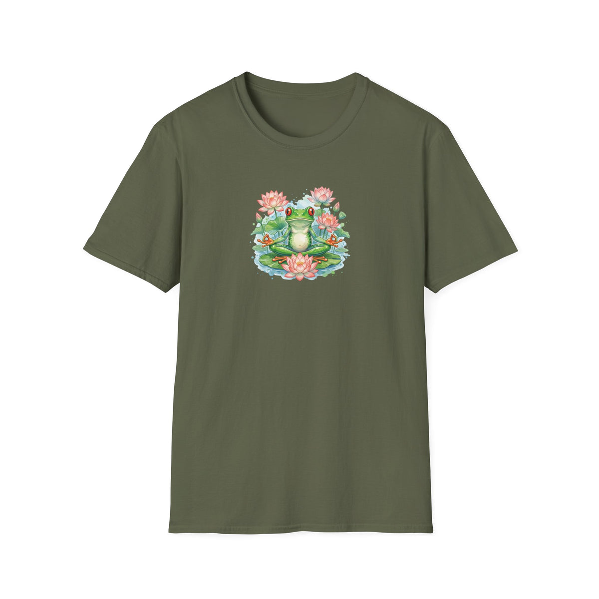Watercolor Zen Tree Frog T-Shirt