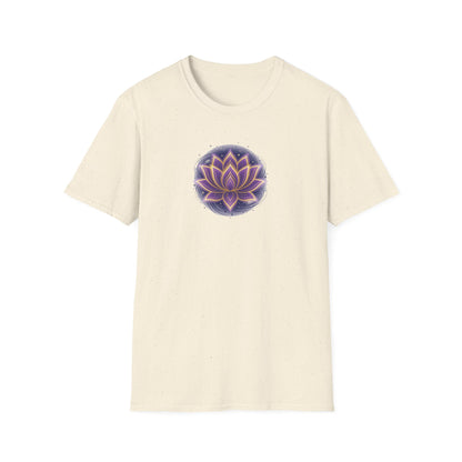 Cosmic Glowing Lotus Flower T-Shirt