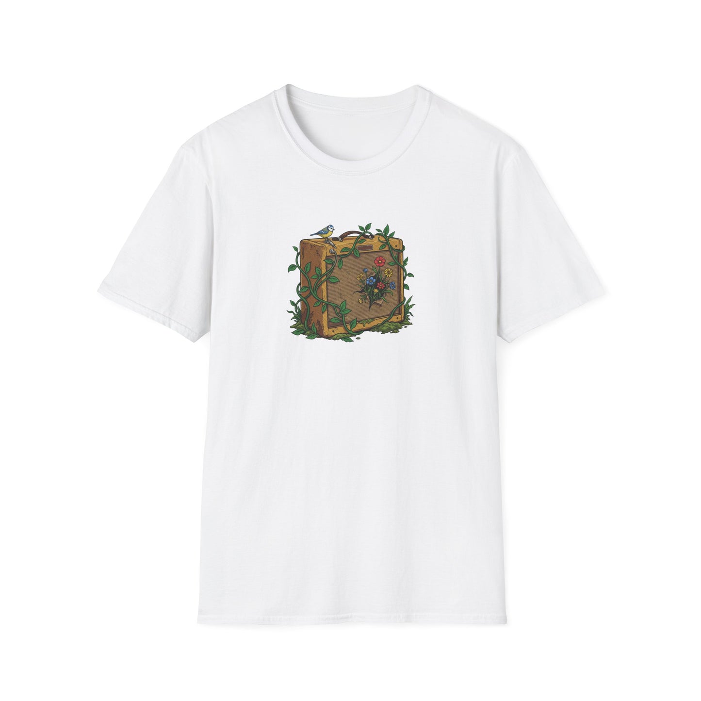 Bird and Flowers Amp T-Shirt