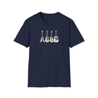 Guitar Types Lineup T-Shirt