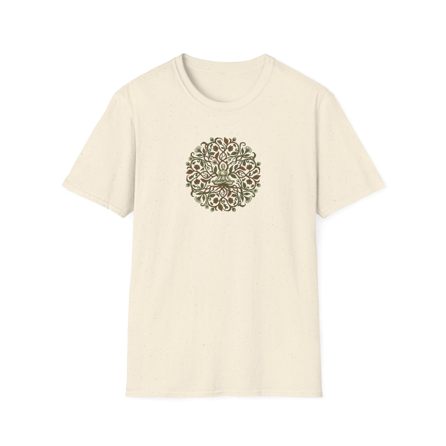 Lotus Pose Floral Mandala T-Shirt