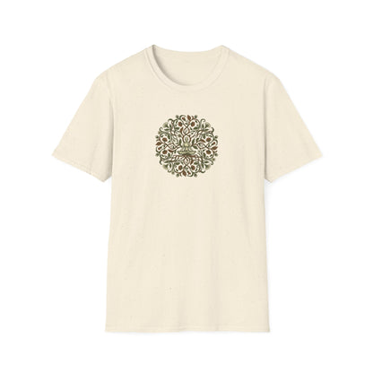 Lotus Pose Floral Mandala T-Shirt