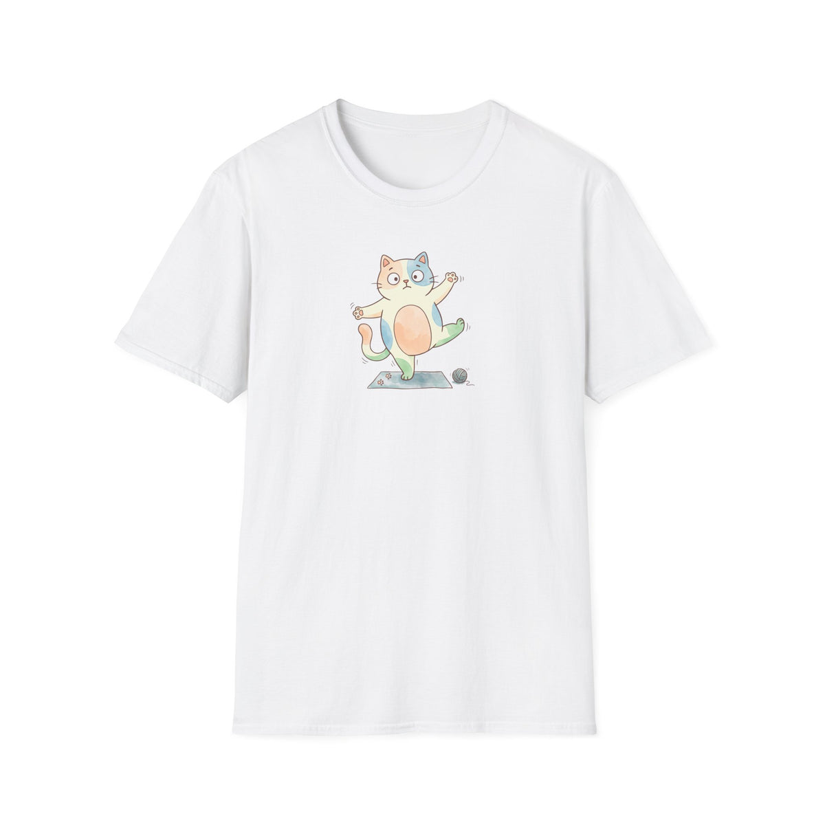 Watercolor Balancing Kitten T-Shirt