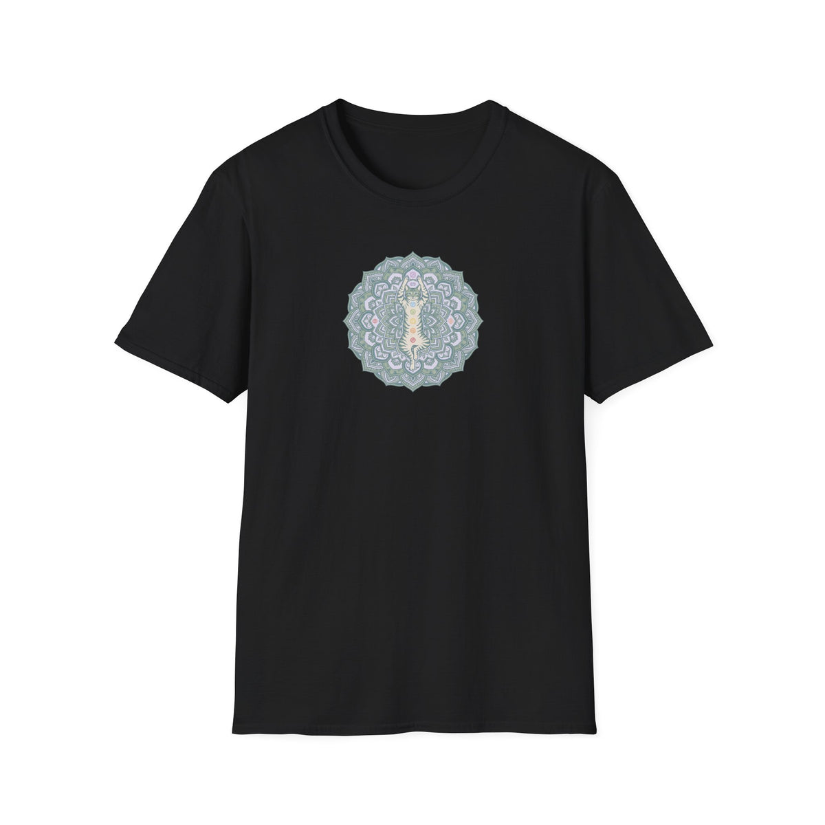 Chakra Cat Mandala T-Shirt