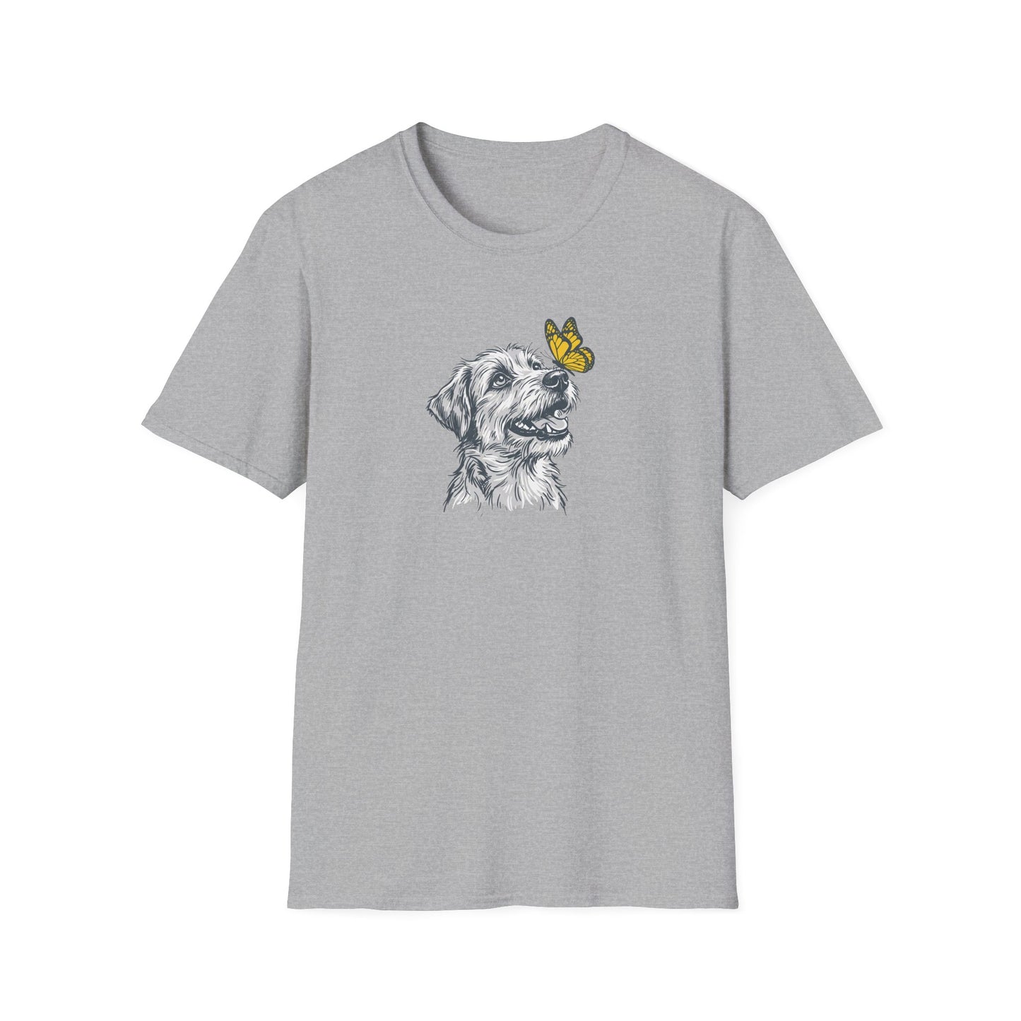 Dog with Butterfly T-Shirt